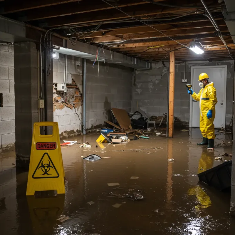 Flooded Basement Electrical Hazard in Williston, VT Property